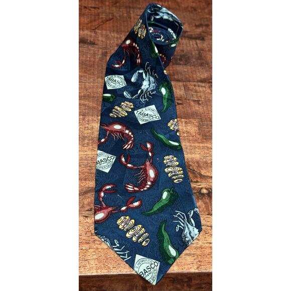 Tobasco Silk Tie Made in the USA (57 x 4 in) - Picture 1 of 3